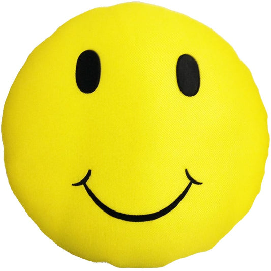 Main Access Seaside Rider Happy Smiley Face Floating Stuffed Pillow - Yellow With Black | 305594