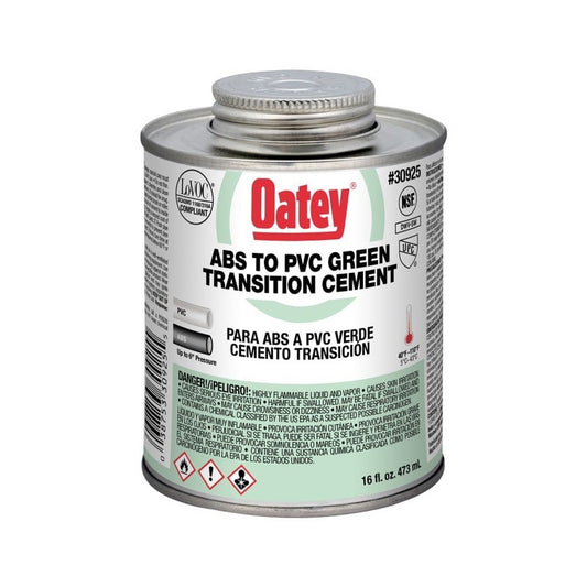 Oatey 16 Oz Abs To Pvc Transition Green Cement 12 Ea/ Case | 30925