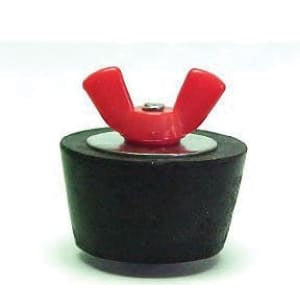 Winter Rubber Expansion Plug #9 w/ Red Nylon Wing Nut for 1-1/2" Pipe