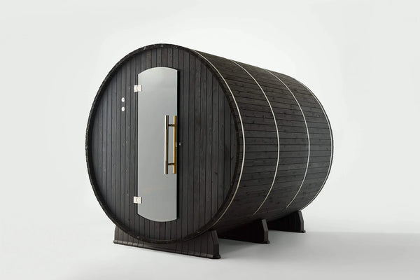 Lewisburg 6-8 Person Barrel Sauna in Onyx
