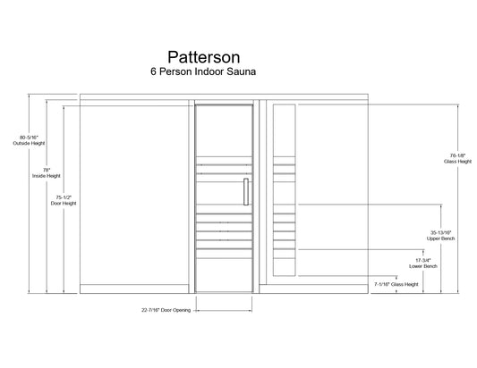 Patterson 6 Person Indoor Sauna