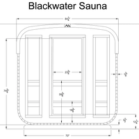 BlackWater 4 Person Cube Sauna