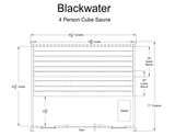 BlackWater 4 Person Cube Sauna