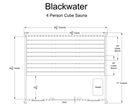 BlackWater 4 Person Cube Sauna