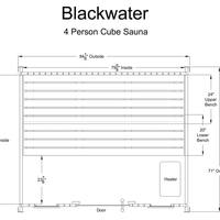 BlackWater 4 Person Cube Sauna