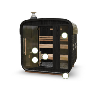 compare product BlackWater 4 Person Cube Sauna