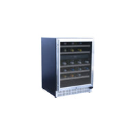 24” 5.3 cu. Deluxe Outdoor Rated Dual Zone Wine Cooler