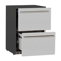 24” Deluxe Outdoor Rated 2-Drawer Refrigerator