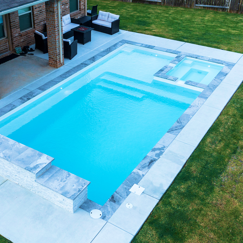 The Intrigue Fiberglass Pool