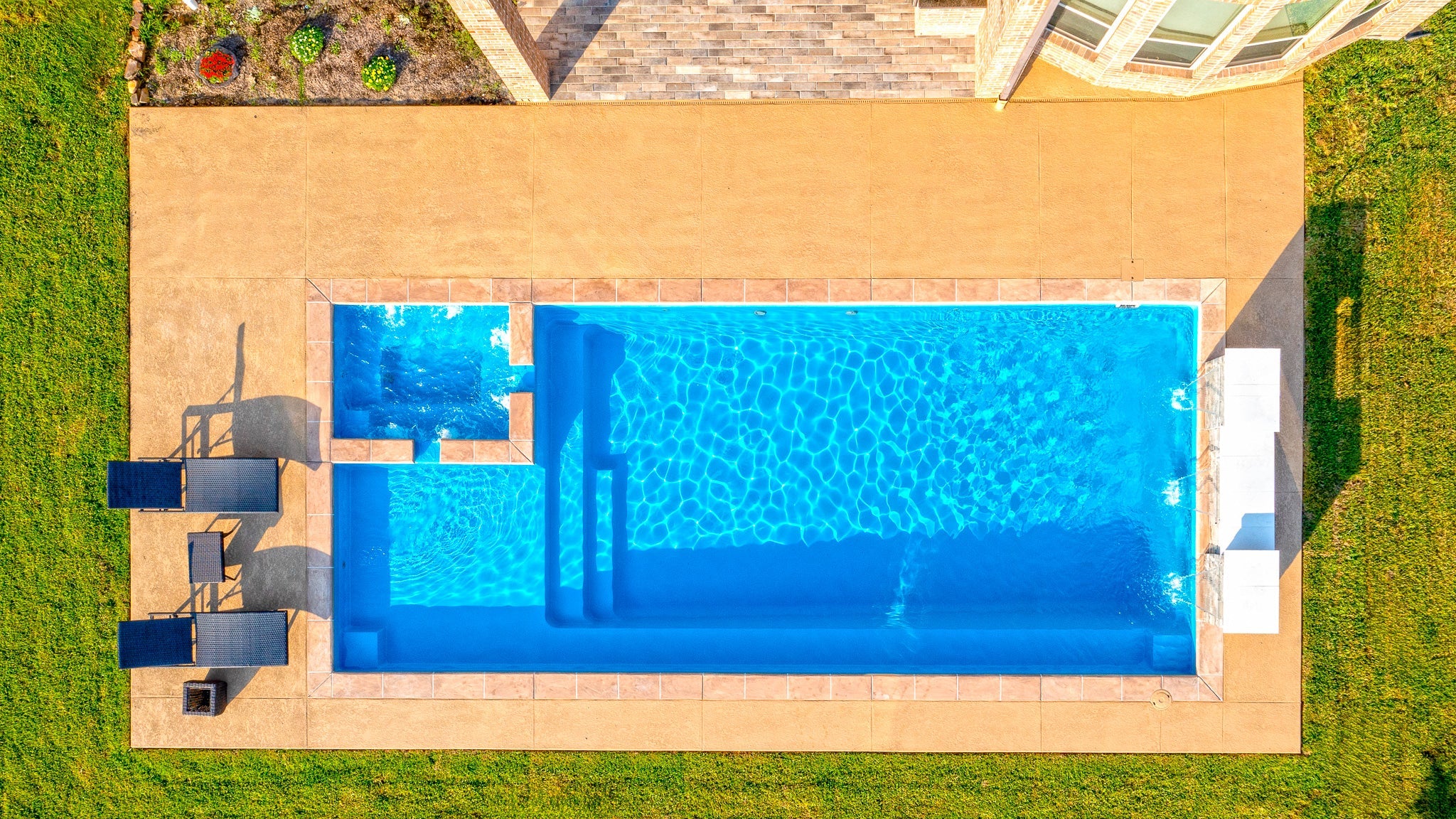 The Intrigue Fiberglass Pool