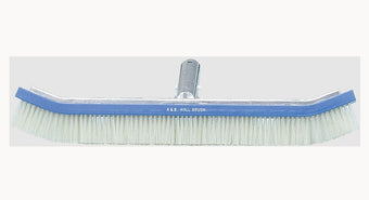 compare product A&B Brush Curved Standard Wall White PVC Bristle, 18