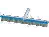 A&B Straight Algae Brush, Stainless Steel 18