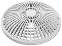 AquaStar 10" Round MoFlow Suction Outlet Cover and Mud Frame, White | 10MF101