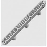 Aquastar White Channel Drain With 3 , 32" | 32CDFL101