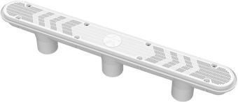 compare product Aquastar White Channel 3 Port Drain Pinhole 32