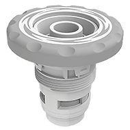 AquaStar WaveJet Jet Barrel with Rubber Over-Mold, Ligh Gray | ATB0303A-7