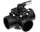 Aquastar 3-Way Valve With Rubber Handle (Cpvc) 2
