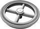 Aquastar Full Circle Center Logo Cap W Screws White  | FC08101