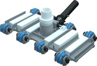 compare product AquaStar 14'' Gyro-Vac+ Commercial Grade Vacuum Heads, 1½'' Vacuum Port, Aqua Blue/White, Concrete/Fiberglass | GV14