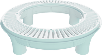 compare product Aquastar Perfect Circle Assembly Light Gray 4-Port Sump Pump (1/Cs) 20