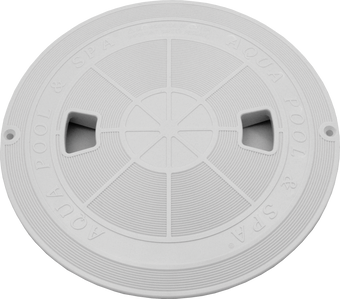 compare product AquaStar Round Skimmer Lid (Fits Sta-Rite Size Skimmers) with Custom Name, Tan | RT108A-5