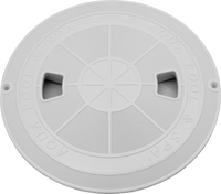 AquaStar Round Skimmer Lid (Fits Sta-Rite Size Skimmers) with Custom Name, Tan | RT108A-5