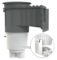 AquaStar Flow Star Water Bonded Skimmer with Water Stop Face, Float Assembly, Basket without Lid and Collar, White Only | SKR15NL101