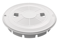AquaStar Flow Star Round Skimmer Lid and Collar, White | SKRT101A-5