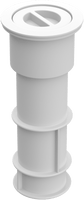 Aquastar 7-1/2" Umbrella Stand With Sleeve and Center Cap Plastic Black | US102