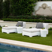 Affinity 2 Piece Sun Chair White Fabric