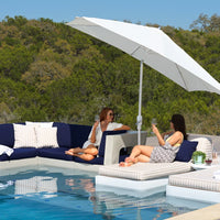 Affinity 2 Piece Sun Chair White Fabric