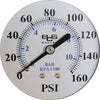 Press.Gauge,0-60 Psi,1/4In Bt.Mt,2In St. | BIGPN200
