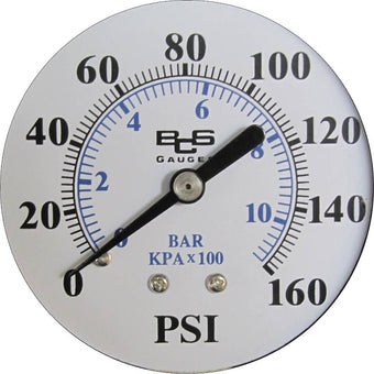 compare product Press.Gauge,0-60 Psi,1/4In Bt.Mt,2In St. | BIGPN200