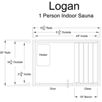 Logan 1 Person Indoor Sauna