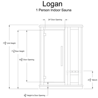 Logan 1 Person Indoor Sauna