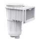 CMP Gunite Skimmer, White Body/ White Cover, ABS Body/ PVC Port with Round Cover, Dual Port, Standard Basket, Float Valve, 2