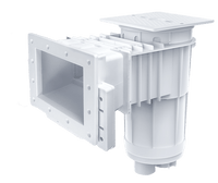 CMP Vinyl Liner Skimmer, Square Cover, Dual Port, Regular Mouth, 2" Socket × 2-1/2" Spigot, White |25160-010-000N