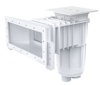 CMP Vinyl Liner Skimmer, Wide Mouth, Square Cover, Dual Port, White | 25160-110-000N