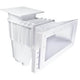 CMP Vinyl Liner Skimmer, Wide Mouth, Square Cover, Dual Port, Gray | 25160-111-100N