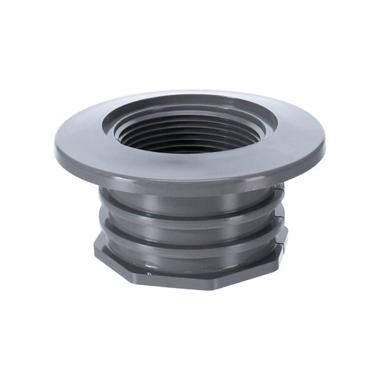 CMP Gunite Wall Fitting Gunite I/O Wall Return Fitting Woth Water Stops  Grey 1.5In Fip X 1.5In Soc , 1-1/2" | 25523-101-000