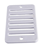 CMP 2" x 4" Rectangular Deck Drain Grate, White | 25533-000-010