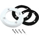 CMP Vinyl Pool Return Faceplate 2 Gasket; 4 Screws; Gray | 25545-101-000