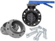 711N BUTTERFLY VALVE KIT 8IN - SS HRDW INCLUDES 711N PVC BUTTERFLY VALVE, TWO PVC VAN-STONE FLANGES AND 304 STAINLESS STEEL BOLT SET 8