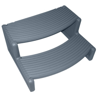 compare product Confer Plastics Handi-Step Spa Steps, Charcoal Gray | HS2-CG