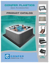 Confer Plastics 4 Step Signature Spa Steps, Black | SSS36-4-P