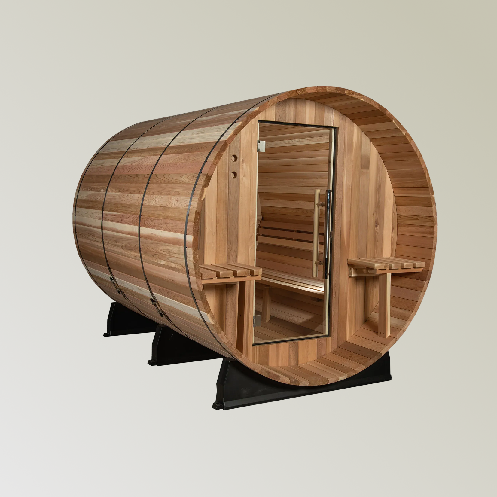 Huntington 4-6 Person Canopy Barrel Sauna