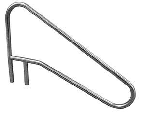 compare product Global 4-Bend Dip To Water Handail With Welded Brace Polished .049 | Global-Rl-C49-4Bnd-Wb-Ss