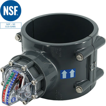 compare product H2Flow FlowVis Flow Meter/Check Valve w/ 6