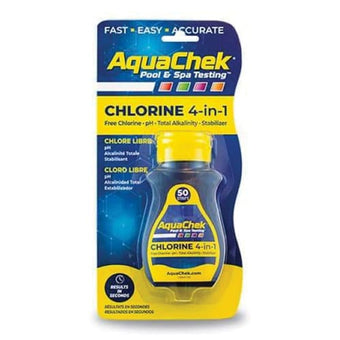 compare product AquaChek Yellow 4-In-1 Chlorine Test Strips, 50 Strips per Bottle | 511242A