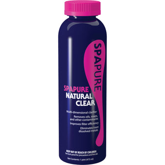 compare product SpaPure Natural Clear Clarifier 16 fl oz Bottle 12/Case | C003403-CS40P